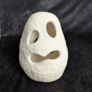 Matte texture Unglazed Ghoul Ghost Tea Light Holder